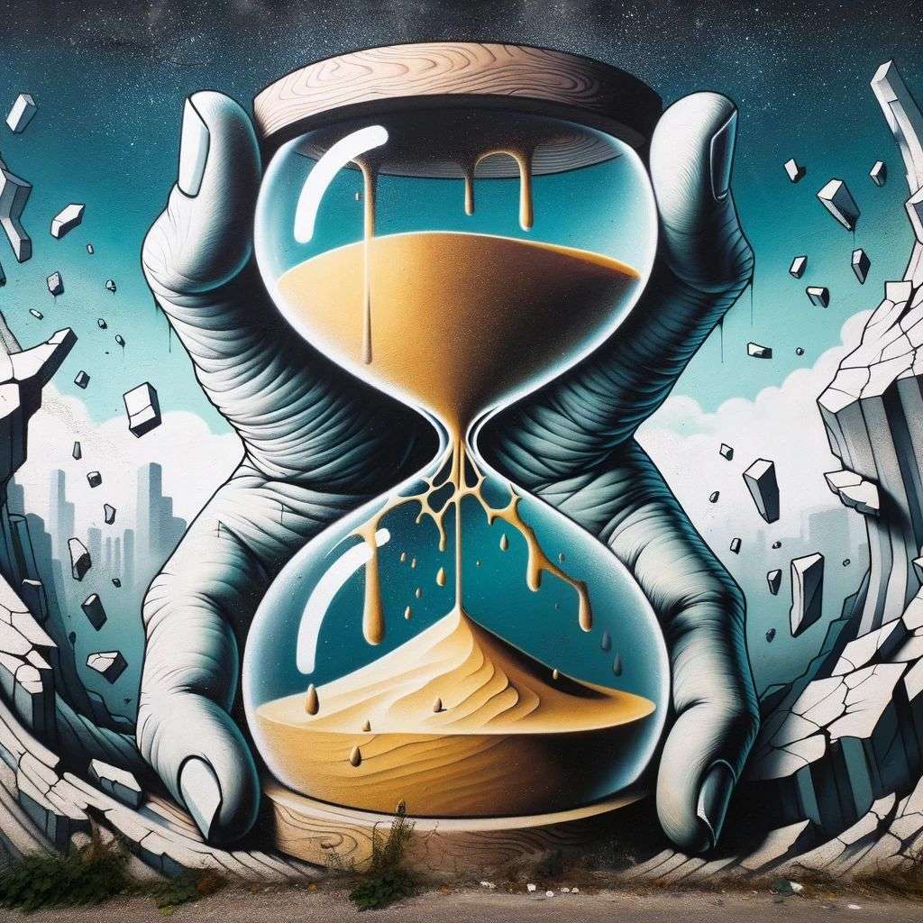 a representation of anxiety, graffiti